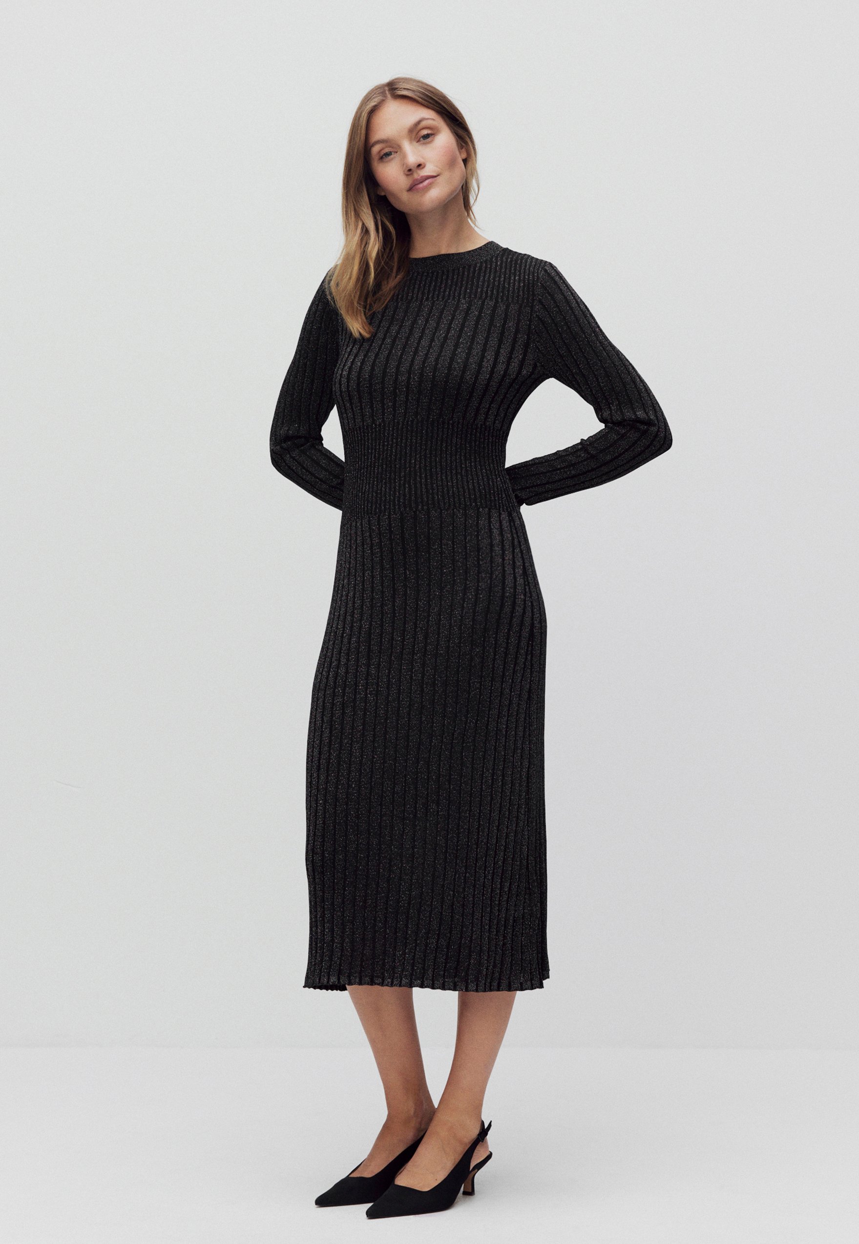 Lurex strickkleid Clearance